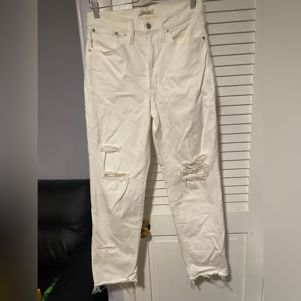 Madewell white jeans